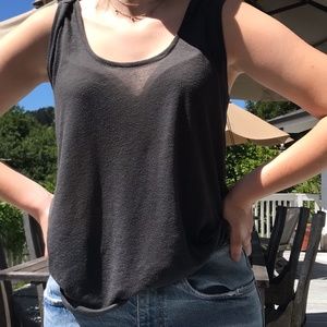 American Eagle Dark Grey Tank Top